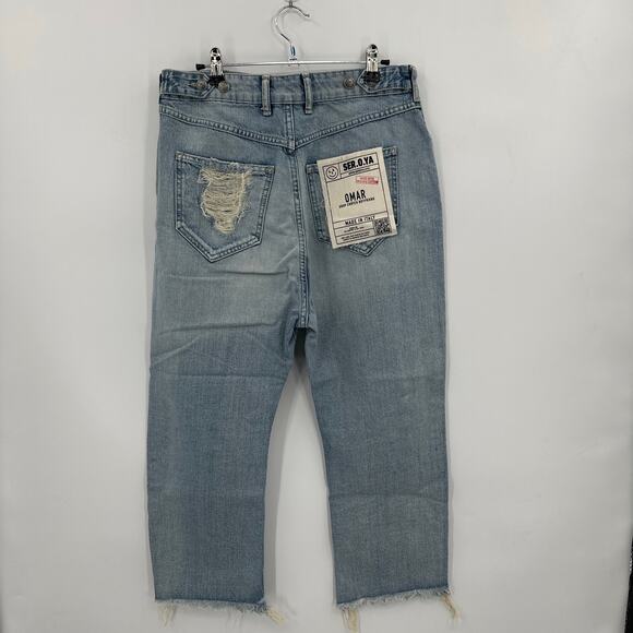 SER.O.YA Omar Drop Crotch Boyfriend Jeans Size 28 NWT - Picture 6 of 10